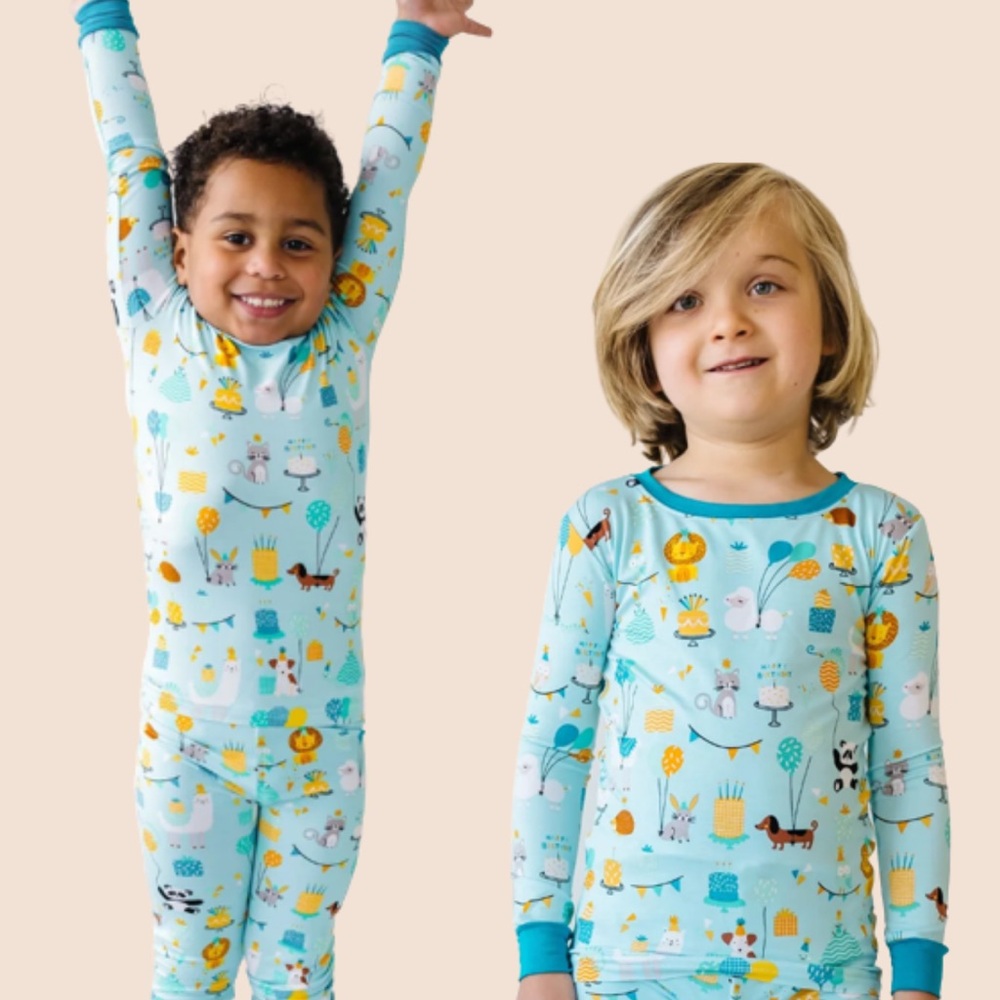 Little Sleepies Party Animal Birthday pajamas 3T